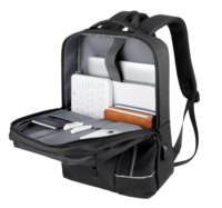 Sac à dos PC étanche grande capacité avec port de chargement USB personnalisé, sacoche pour ordinateur portable