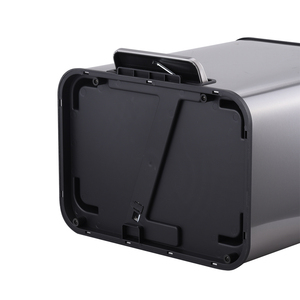 40L tái chế miễn phí thường vụ hộ gia đình thép không gỉ Thùng rác <span class=keywords><strong>bin</strong></span> với nắp nhựa chân đạp Thùng rác có thể cho phòng tắm wbs111 - Product Image 5