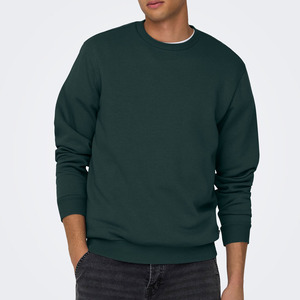 Sweat-shirt d'hiver uni pour homme, conçu pour un usage actif et décontracté, respirant, écologique, polyester/coton 280g, coupe classique - Product Image 5