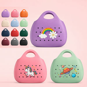 Sac de plage en EVA tendance, directement de l'usine, sac de shopping imperméable, sac de voyage en caoutchouc lavable pour femmes, sacs d'extérieur pour femmes - Product Image 4