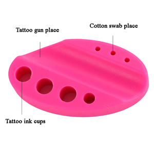 Soporte de Silicona para Pigmentos de Microblading, Herramienta de Maquillaje, Soporte Suave y Colorido Multifuncional para Tazas de Tinta Oliva para Estudio de Belleza - Product Image 5