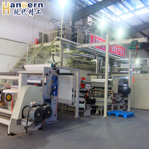 Máquina de película fundida de TPU/EVA de un solo tornillo de coextrusión multicapa Bomba Control PLC Guantes de alta precisión Ropa con PE PET - Product Image 2