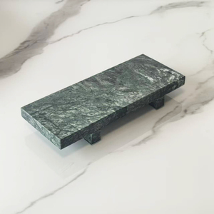 Telazuo – <span class=keywords><strong>Plateau</strong></span> rectangulaire en pierre naturelle, classique, poli, multifonctionnel, facile à nettoyer, réutilisable, pour la conservation des aliments, idéal pour le salon <span class=keywords><strong>et</strong></span> la salle <span class=keywords><strong>de</strong></span> bain - Product Image 4