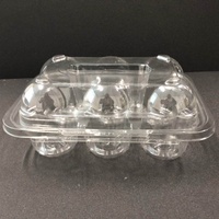 Boîte à cupcakes en plastique jetable avec 6 divfortunerng Style petit récipient à petits gâteaux en rouleau boîte à gâteaux Transparent joint CK-6 nourriture PET suisse