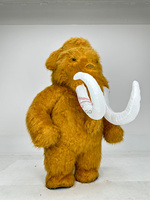 Costume de Mascotte Gonflable Géant de l'Âge Glacier : Éléphant-Mamouth (2m, 2.5m) – Tenues de Mascotte Mani pour Adultes, Idéales pour la Marche