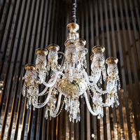 Lustre antique en cristal, luminaire suspendu décoratif, lustre en cristal de luxe, lustre pour salon