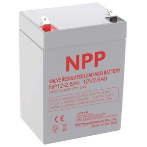 แบตเตอรี่ตะกั่วกรดแบบปิดผนึก 12V 9Ah/10Ah/2.6Ah/3.2Ah อายุการใช้งาน 5 ปี สำหรับระบบพลังงานแสงอาทิตย์ รถกอล์ฟ และเครื่องมือไฟฟ้า - Product Image 1