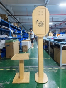 บูธถ่ายรูป <span class=keywords><strong>iPad</strong></span> <span class=keywords><strong>รุ่น</strong></span>ใหม่<span class=keywords><strong>ล่าสุด</strong></span> สไตล์ลายไม้ ทำจากโลหะ พร้อมหูหิ้วแบบดึงออกได้ และกระเป๋าเดินทาง - Product Image 2