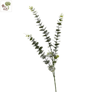 All'ingrosso piante di eucalipto plastica artificiale foglie verde pianta verde vapore decorazione per la casa - Product Image 4