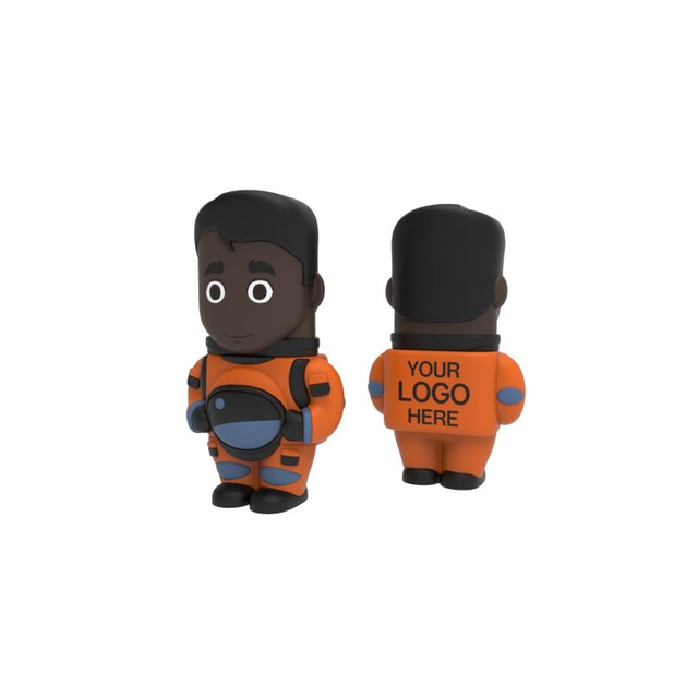 Soft Pvc Astronaut USB Flash Drive Male Portable 16GB/32GB/64GB Storage, Stylish Space Design & Fast Data Transfer
