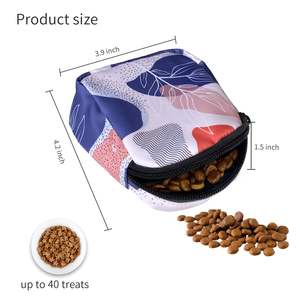 Free sample Outdoor Portable Pet Feed <b>Training</b> Bag Portable Small Silicone <b>Dog</b> <b>Treat</b> Snack <b>Pouch</b> Magnetic Closure Waist Clip - Product Image 4