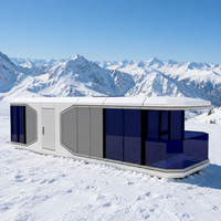 Cabines modulaires préfabriquées Apple Cabin de 20 et 40 pieds, mini-maisons, bureaux conteneurs, maisons capsules portables