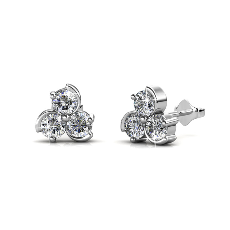 925 Silver with 18K White Gold Plated