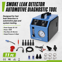 Détecteur de fuite de fumée automobile 12V, testeur de fuite de tuyau de carburant EVAP sous vide, 100W 0-20psi, kit d'outils de réparation de diagnostic automobile par fumée