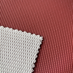 Motif croisé PVC cuir synthétique diamant rouge en relief Faux cuir pour sacs coques de téléphone sièges de moto canapés - Product Image 4