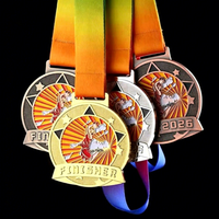Médaille en alliage de zinc avec logo personnalisé, médaille de souvenir en fonte, trophées