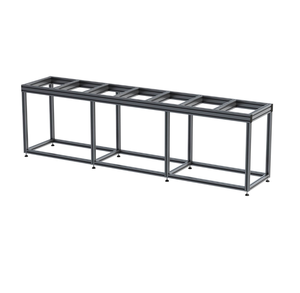 Marco de soporte para tanque de peces DIY personalizado, estante de perfil de aluminio grande de tres capas de múltiples capas, sistema de estantería para tanque de peces de acuario - Product Image 3