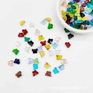 Wholesale <strong>10mm</strong> Colorful Crystal Glass Butterfly <strong>Beads</strong> for Diy Making Bracelets Pendant Earrings Jewelry Accessories - Product Image 1