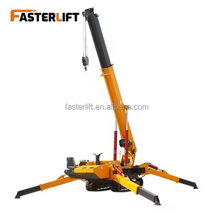 Gru idraulica Mobile del ragno municipale con il braccio di sollevamento del braccio della cabina per gli spazi stretti - Product Image 1