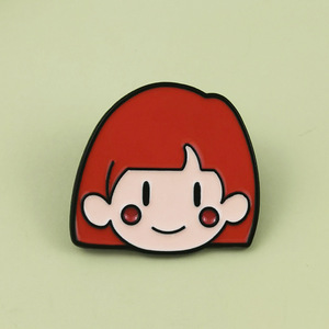 Broche en métal Fille Souriante <span class=keywords><strong>de</strong></span> Dessin Animé, Badge Tête <span class=keywords><strong>de</strong></span> Poupée Mignonne, Accessoires Personnalisés, Décoration <span class=keywords><strong>de</strong></span> Sac à Dos Anime <span class=keywords><strong>Avatar</strong></span> - Product Image 4