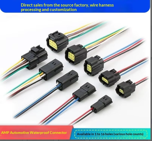 Konektor Isolasi PBT Tahan Air Seri AMP1.8 untuk Otomotif, Kabel Sambungan Steker Jantan Betina 1-16 Pin untuk Elektronik Mobil - Product Image 1
