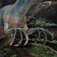 Dinozor Müzesi veya Dekoratif Animatronik Allosaurus Model Replikası için Kapalı Alan İnteraktif Yapay Zeka Dinozor Sergi Robotu