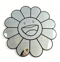 2025 nouveau 3D acrylique miroir auto-adhésif TIKTOK Gengar Chrome coeurs miroir chambre salle de bain mur miroir décoration de noël