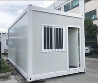 Maison modulaire portable de 20 pieds petite maison mobile maison préfabriquée toit en hangar de luxe maison en conteneur détachable
