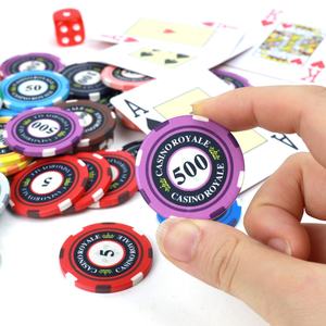 Jetons de <span class=keywords><strong>poker</strong></span> en céramique <span class=keywords><strong>Casino</strong></span> royale jetons colorés 39mm 10g avec conception de dénomination personnalisée 500 pièces par boîte en mousse intérieure pour les jeux - Product Image 4