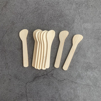 Workpro — Mini spatule de maquillage en bois naturel, cuillère pour crème, en bambou, écologique, cuillère, cosmétique