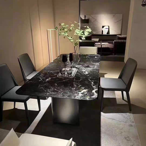 Factory Century Black Ice Flower Mármol Piedra natural para proyectos <span class=keywords><strong>de</strong></span> Villa y hogar Paredes <span class=keywords><strong>de</strong></span> fondo personalizadas <span class=keywords><strong>Escaleras</strong></span> - Product Image 6