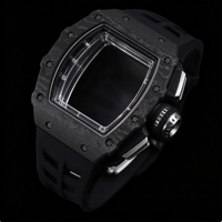 1103 Automatik-Chronograph-Uhr mit Skelett-Zifferblatt, Titangehäuse, 50m wasserdicht, Sportuhr für Herren, Alltagsuhr