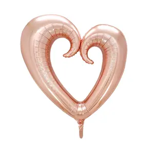 36 inch Huge Heart Balloons Romantic Large Heart Foil Balloons for Wedding Decorations Love Balloons Party Decorations