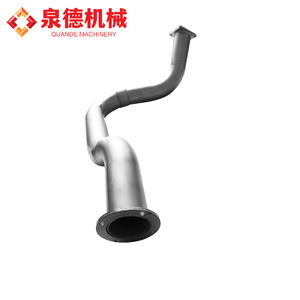 Tubo de escape de titanio de doble eje con 4 curvas A820607000218, silenciador compatible para piezas de camiones hormigonera Sany Heavy Industry - Product Image 5