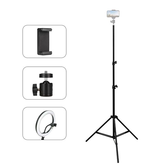Hot Sale 2.1M Professional Video Led Ring Light Selfie Stick Camera Mobile Phone Stand Tripod