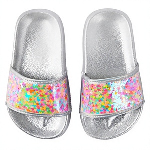 The Children's Place Girls' Open Toe Summer Synthetic Flat <b>Sandals</b> Rose Gold 11 Toddler Genuine Leather Lining EVA Outsole - Product Image 3