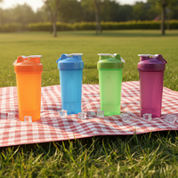 Bouteille shaker de sport 600 ml personnalisable avec logo – Cadeau d'entreprise, idéal pour la gym, les milkshakes et les protéines