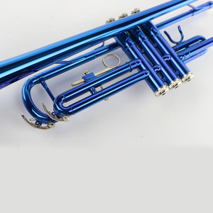<span class=keywords><strong>Trompette</strong></span> bleue plaquée argent, Instrument à vent, ton Bb, <span class=keywords><strong>prix</strong></span> de gros, convient aux débutants - Product Image 5