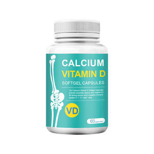 Cápsulas de gel blando de vitamina <span class=keywords><strong>D</strong></span> de alta absorción de calcio para apoyar la salud ósea y estimular el sistema inmunológico - Product Image 1