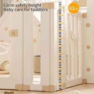 फील्डकिड्स बहुक्रियाशील डिजाइन सुरक्षा बच्चों प्लास्टिक इनडोर प्ले यार्ड मून खरगोश बाड़ घर के साथ बेबी प्लेपेन - Product Image 4