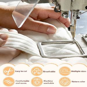 Ouate de coton 100% naturelle, <span class=keywords><strong>tissu</strong></span> léger pour <span class=keywords><strong>la</strong></span> couture, l'artisanat et les projets de quilting DIY - Product Image 4