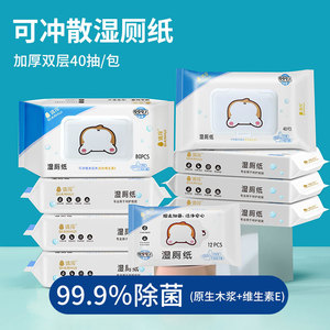 Papier toilette humide jetable Qian Hui, 80 pièces, nettoyage doux pour usage familial - Product Image 3