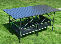 APT009 table de pique-nique Portable en Aluminium, en métal, Patio, Camping, en plein air, pliable