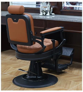Ensemble complet de mobilier de salon de coiffure de style rétro européen de luxe, solution tout-en-un pour <span class=keywords><strong>barbier</strong></span>, fauteuil de lavage pour salon de coiffure - Product Image 2