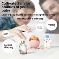 Juguete Educativo Creativo de Caja Sorpresa con Figuras de Animales y Astronautas de Material EVA para Niños, que se Activan con Agua