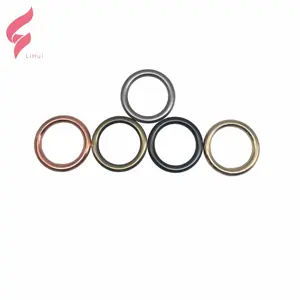 Lihui Kleidungs stück Feder ring benutzer definierte Metallring Logo Handtasche Hardware Zubehör O Ring für Hunde halsband