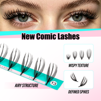 Cils d'anime professionnels OEM ODM style comic pointu Vavalash, prix usine, conteneur complet pour distributeurs de cils