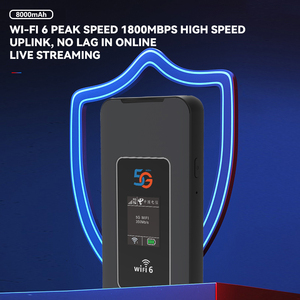 Router Wireless Portatile 5G Mifi con Schermo LCD e Slot per Scheda SIM, Router Mobile Wireless WiFi 6, Hotspot 5G Tascabile Mini Wifi - Product Image 6