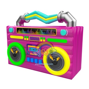 Adorno inflable con forma de radio, con temática musical de moda, de PVC, flotante, inflable publicitario, decoración inflable. - Product Image 1