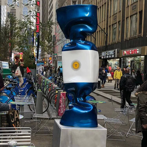 グラスファイバーの彫像大きな溶けたロリポップカスタマイズされたキャンディーシュガーの装飾パークショッピングモールのためのグラスファイバーキャンディーの彫刻 - Product Image 4